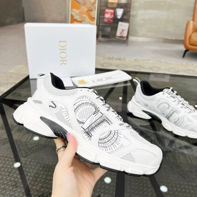 CD CHRONO SNEAKER WHITE MESH FABRIC