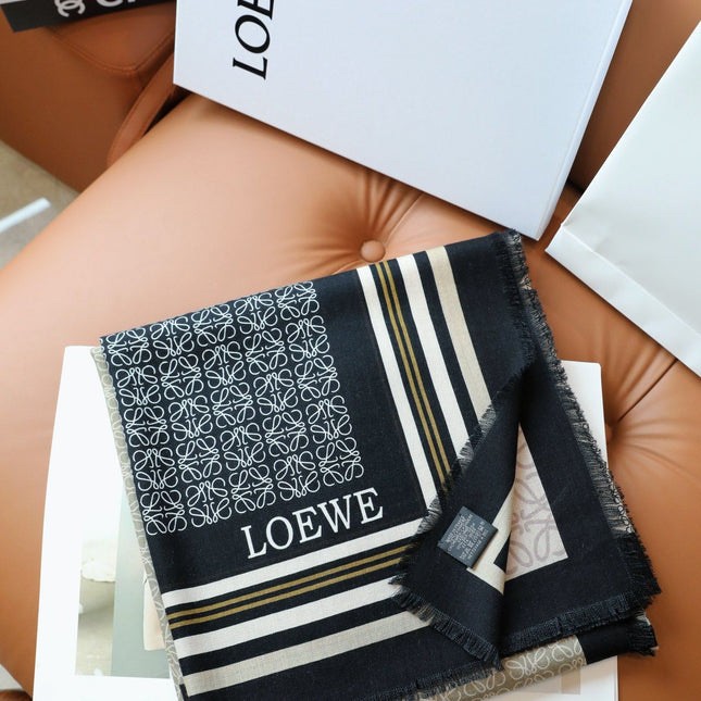 ANAGRAM SQUARE 140 CM SCARF IN COLORFUL SILK AND CASHMERE 413599