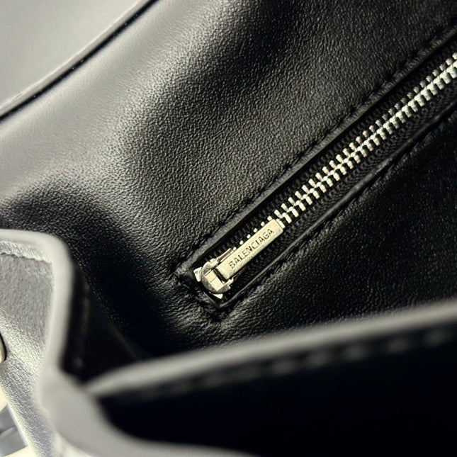 RODEO MINI BAG 22 IN BLACK SMOOTH CALFSKIN SILVER HARDWARE