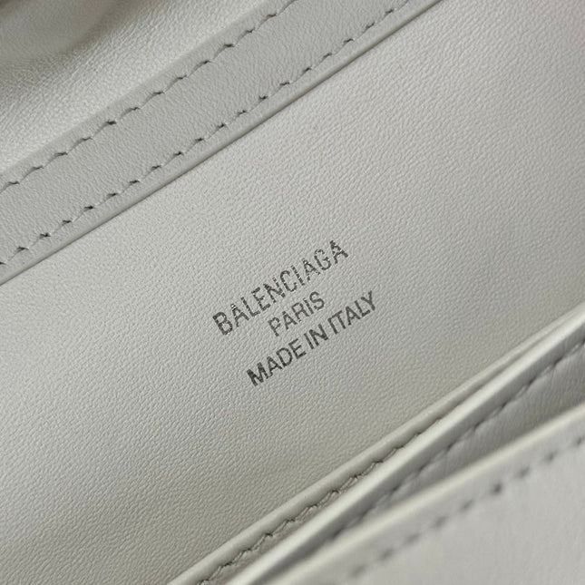 RODEO SMALL BAG 29 IN WHITE SMOOTH CALFSKIN SILVER HARDWARE