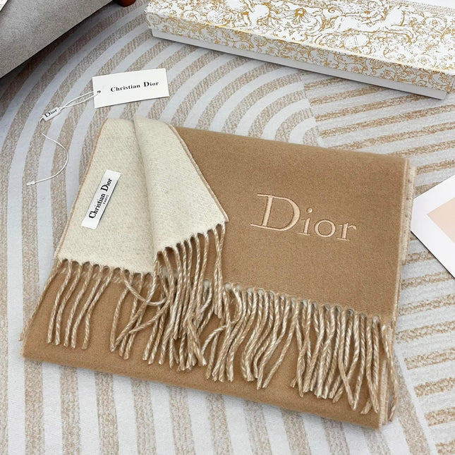 SCARF 180 CM IN CAMEL BEIGE CASHMERE 419820