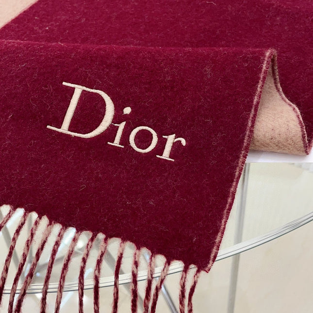 SCARF 180 CM IN BURGUNDY RED CASHMERE 419821