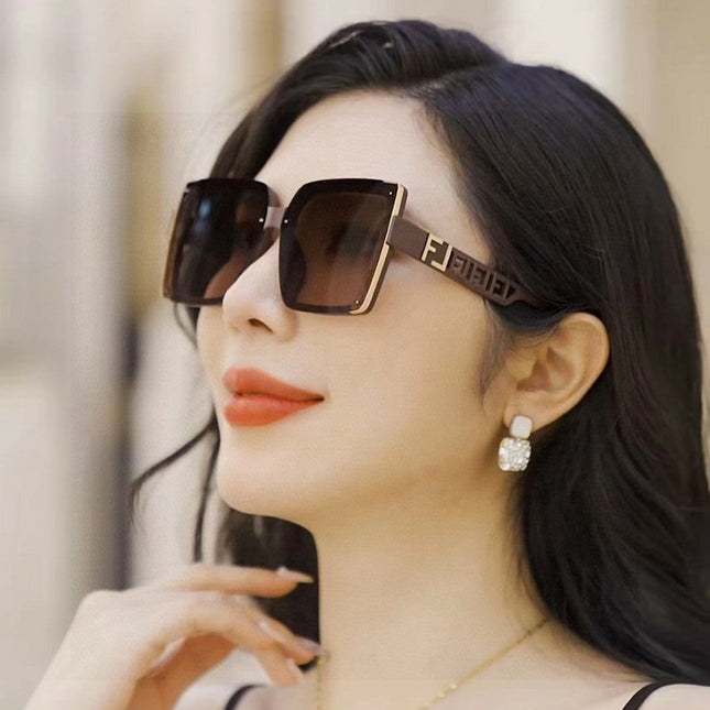 OVERSIZED FF DIAMONDS SQUARE FRAME SUNGLASSES 23001 IN ACETATE