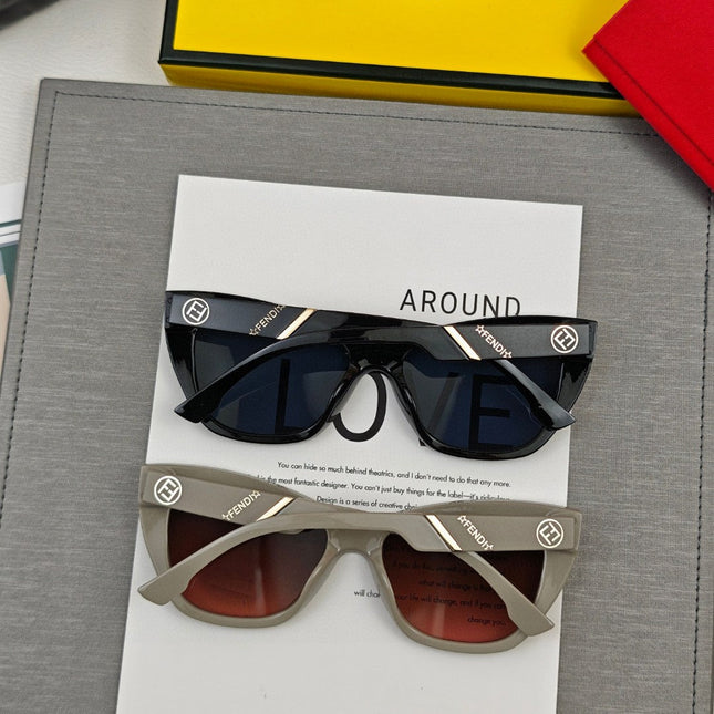 DIAGONAL CAT-EYE FRAME SUNGLASSES 58002 IN ACETATE