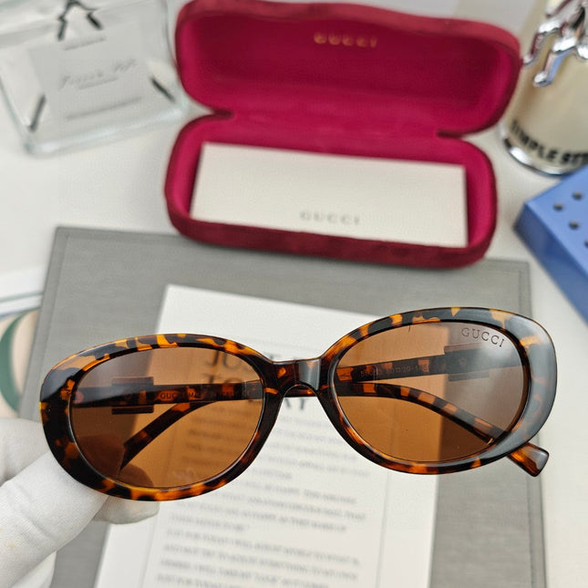 OVAL FRAME SUNGLASSES 58053 IN ACETATE