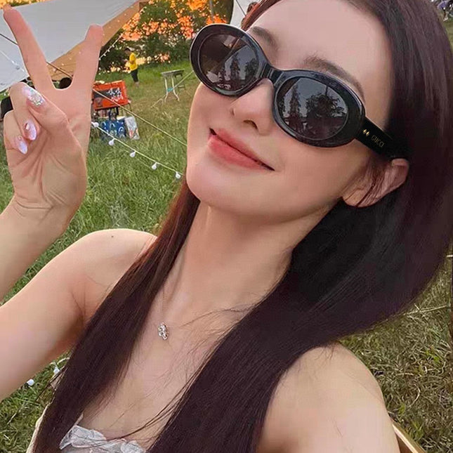OVAL FRAME SUNGLASSES 59886 IN ACETATE