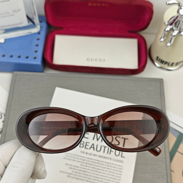 OVAL FRAME SUNGLASSES 59886 IN ACETATE