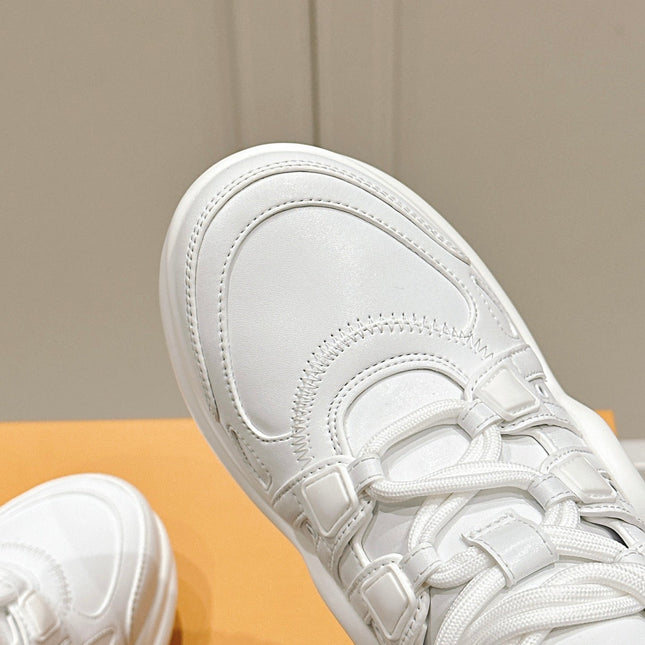 LV BARRACUDA SNEAKER IN WHITE CALFSKIN