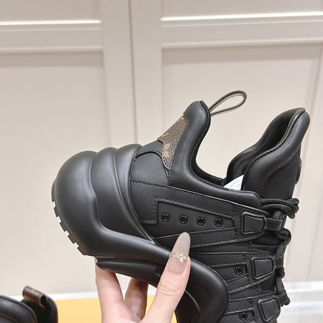 LV BARRACUDA SNEAKER IN BLACK CALFSKIN