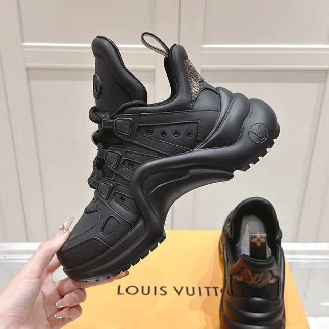 LV BARRACUDA SNEAKER IN BLACK CALFSKIN