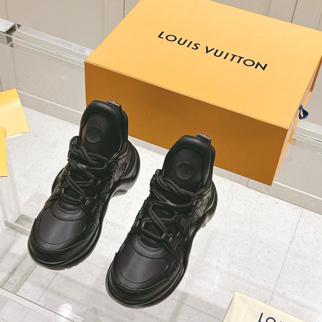 LV BARRACUDA SNEAKER IN BLACK CALFSKIN