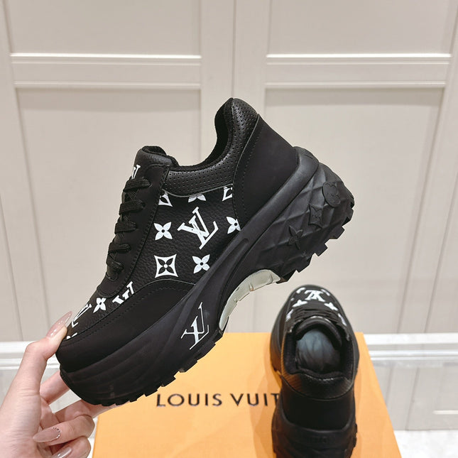 RUN AWAY SNEAKER IN BLACK MIX WHITE CALFSKIN