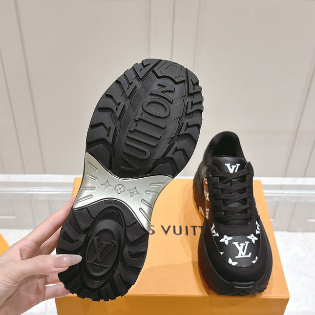 RUN AWAY SNEAKER IN BLACK MIX WHITE CALFSKIN