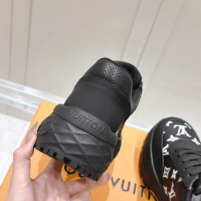 RUN AWAY SNEAKER IN BLACK MIX WHITE CALFSKIN