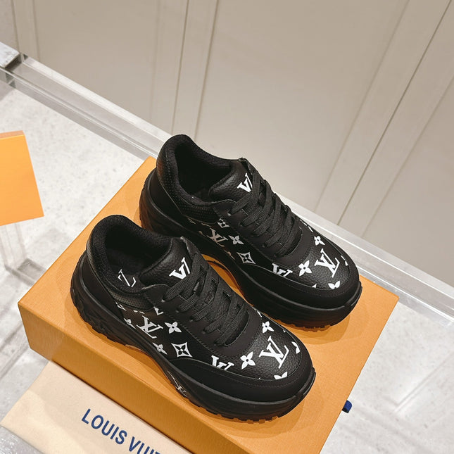 RUN AWAY SNEAKER IN BLACK MIX WHITE CALFSKIN