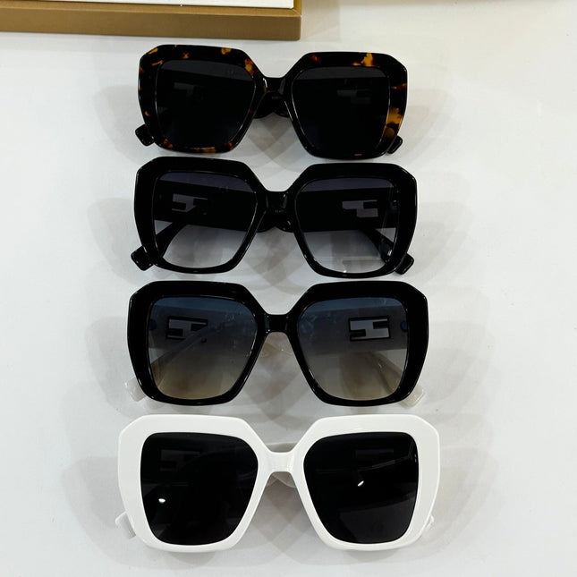 OVERSIZED FIRST CRYSTAL SQUARE FRAME SUNGLASSES FE40105 IN ACETATE