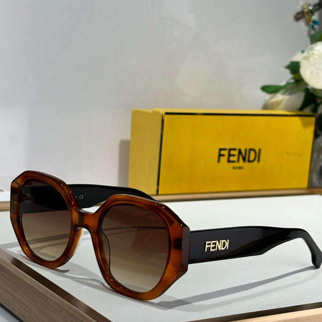 FEN EVOLUTION CHUNKY GEOMETRIC FRAME SUNGLASSES FE40118 IN ACETATE