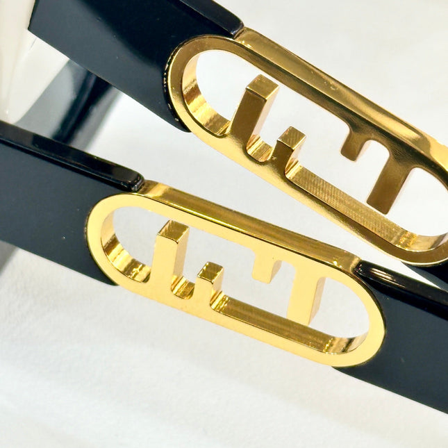 DIAGONAL RECTANGULAR FRAME SUNGLASSES FE40182 IN ACETATE