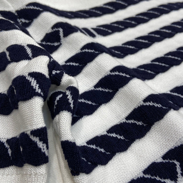 LV STRIPED SWEATER 25S IN TENCEL  266038