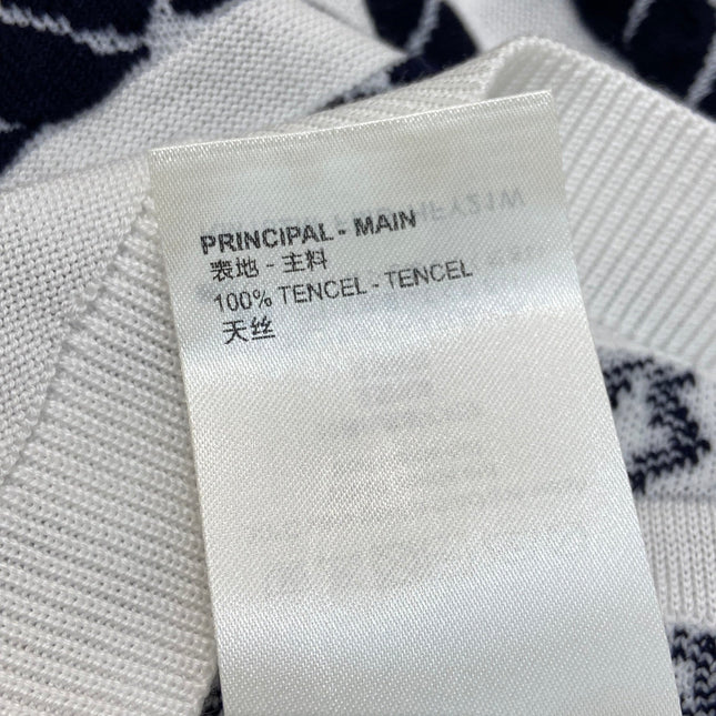 LV STRIPED SWEATER 25S IN TENCEL  266038