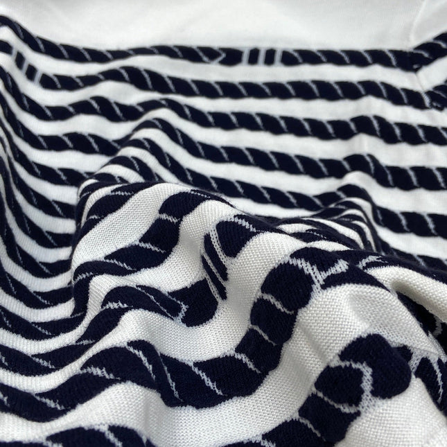 LV STRIPED SWEATER 25S IN TENCEL  266038