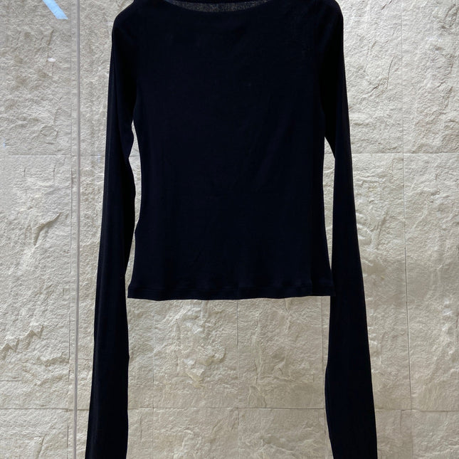 OFF SHOULDER LOGO T SHIRT 25S IN KATUN 266111