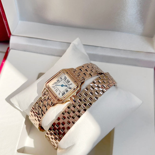 PANTHÈRE DE CARTIER WATCH ROSE GOLD CASE