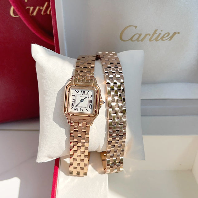PANTHÈRE DE CARTIER WATCH ROSE GOLD CASE