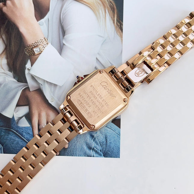 PANTHÈRE DE CARTIER WATCH ROSE GOLD CASE