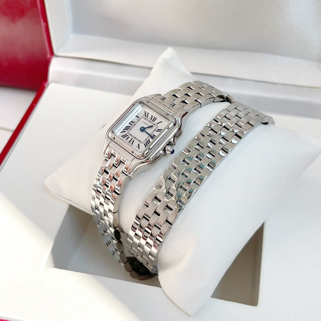PANTHÈRE DE CARTIER WATCH SILVER CASE