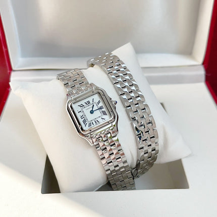 PANTHÈRE DE CARTIER WATCH SILVER CASE