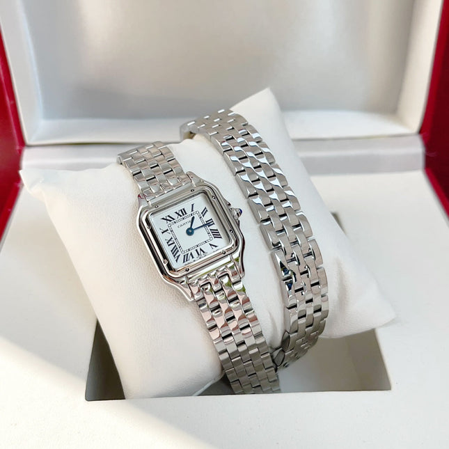PANTHÈRE DE CARTIER WATCH SILVER CASE