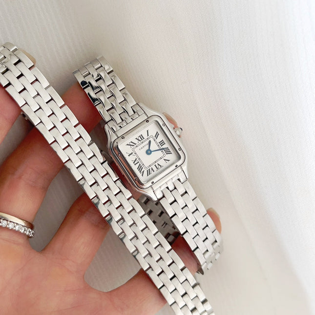 PANTHÈRE DE CARTIER WATCH SILVER CASE