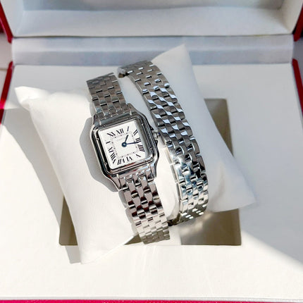 PANTHÈRE DE CARTIER WATCH SILVER CASE