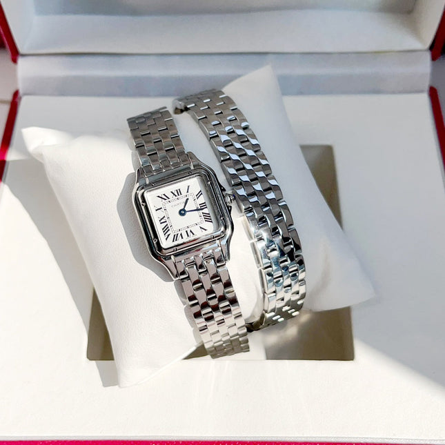 PANTHÈRE DE CARTIER WATCH SILVER CASE