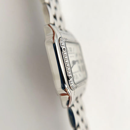PANTHÈRE DE CARTIER WATCH SILVER CASE WITH CRYSTALS