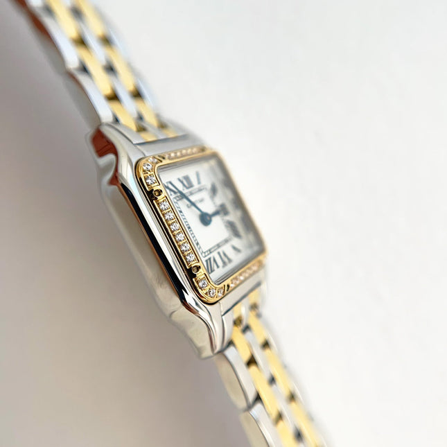 PANTHÈRE DE CARTIER WATCH GOLD AND SILVER CASE