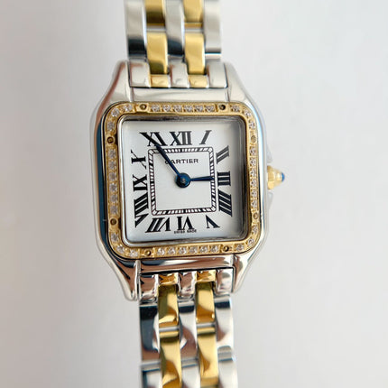 PANTHÈRE DE CARTIER WATCH GOLD AND SILVER CASE