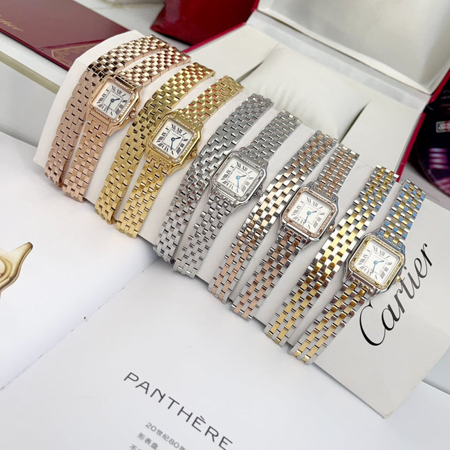 PANTHÈRE DE CARTIER WATCH GOLD AND SILVER CASE