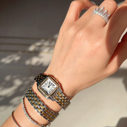 PANTHÈRE DE CARTIER WATCH GOLD AND SILVER CASE