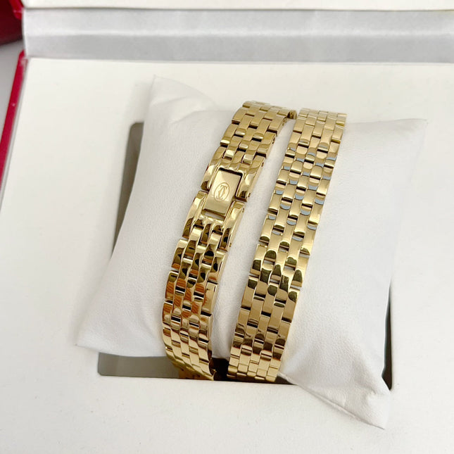 PANTHÈRE DE CARTIER WATCH GOLD CASE WITH CRYSTALS