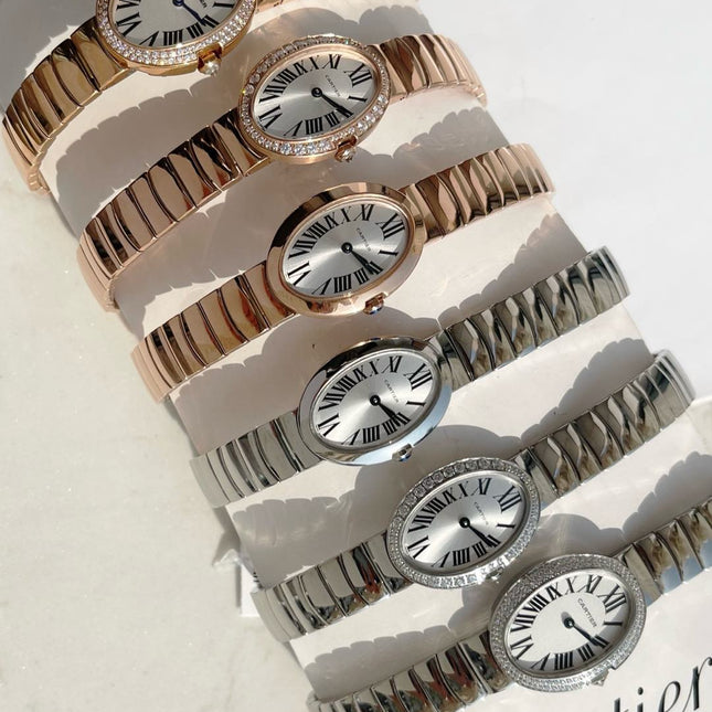 BAIGNOIRE DE CARTIER – OVAL SHAPE SILVER CASE