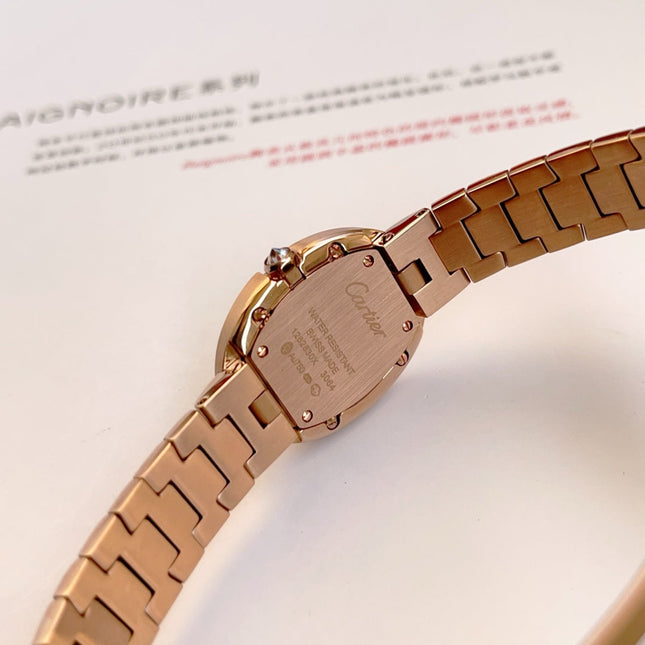 BAIGNOIRE DE CARTIER – OVAL SHAPE ROSE GOLD WITH SINGLE LINE DIAMONDS