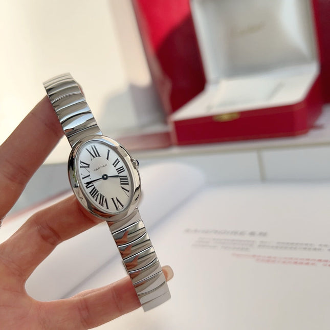 BAIGNOIRE DE CARTIER – OVAL SHAPE SILVER CASE