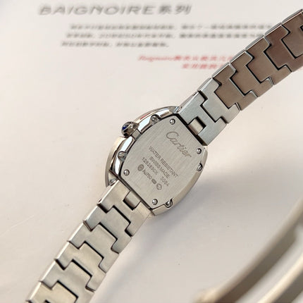BAIGNOIRE DE CARTIER – OVAL SHAPE SILVER CASE