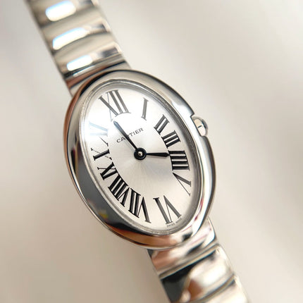 BAIGNOIRE DE CARTIER – OVAL SHAPE SILVER CASE