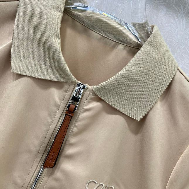 LOEWE SHORT-SLEEVE SHIFT DRESS WITH SIDE POCKETS