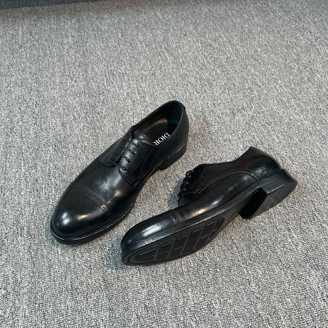 CD TIMELESS OXFORD BLACK EMBOSSED CALFSKIN