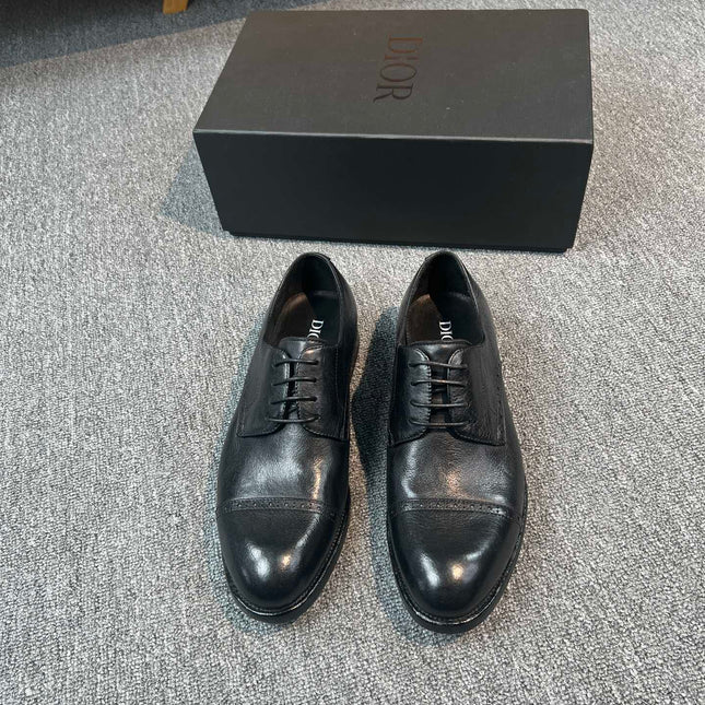 CD TIMELESS OXFORD BLACK EMBOSSED CALFSKIN
