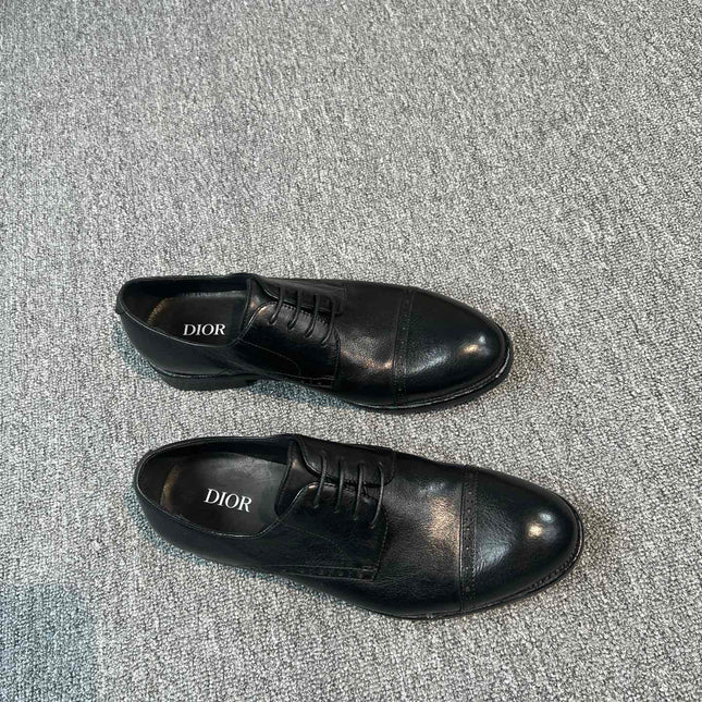 CD TIMELESS OXFORD BLACK EMBOSSED CALFSKIN